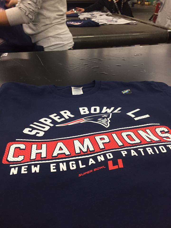 Local store prints Super Bowl championship gear