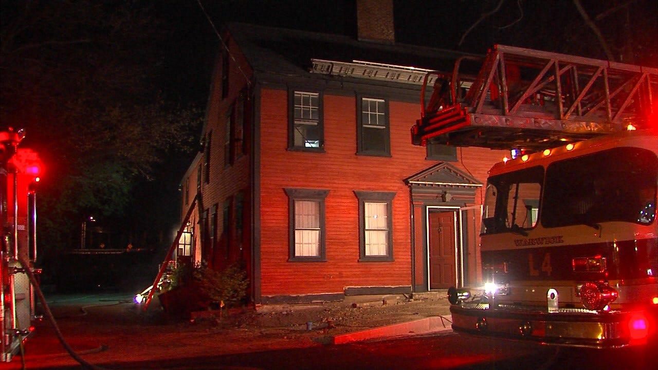 Fire damages historic Warwick home