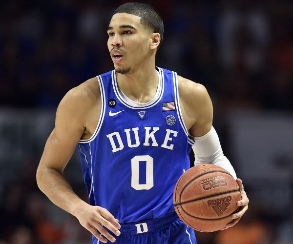 Boston uses the third overall pick to select Jayson Tatum