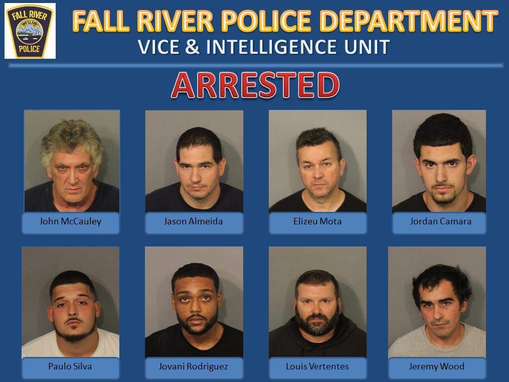 Eight busted during Fall River prostitution sting