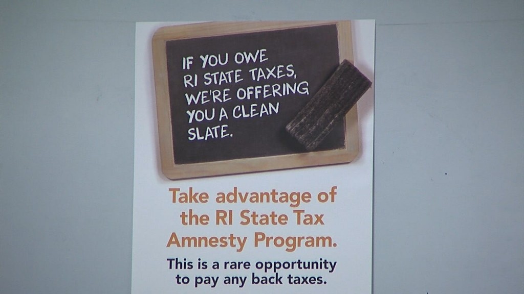 Rhode Island tax amnesty program to begin