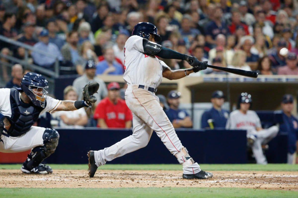 Jackie Bradley Jr - MLB: Los Angeles Angels at Boston Red Sox