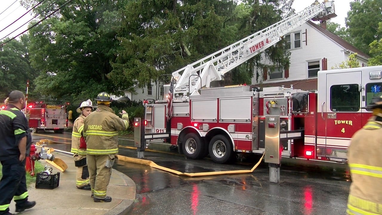 Lightning hits Pascoag home during storms