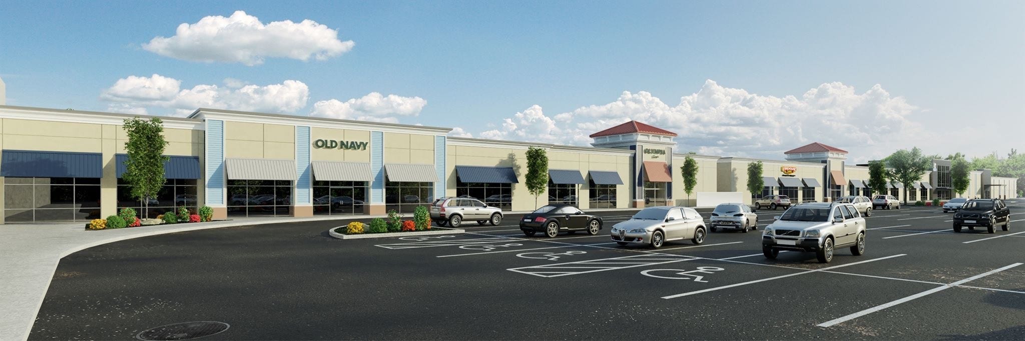 Initial renderings of multiphase Swansea Mall redevelopment rev