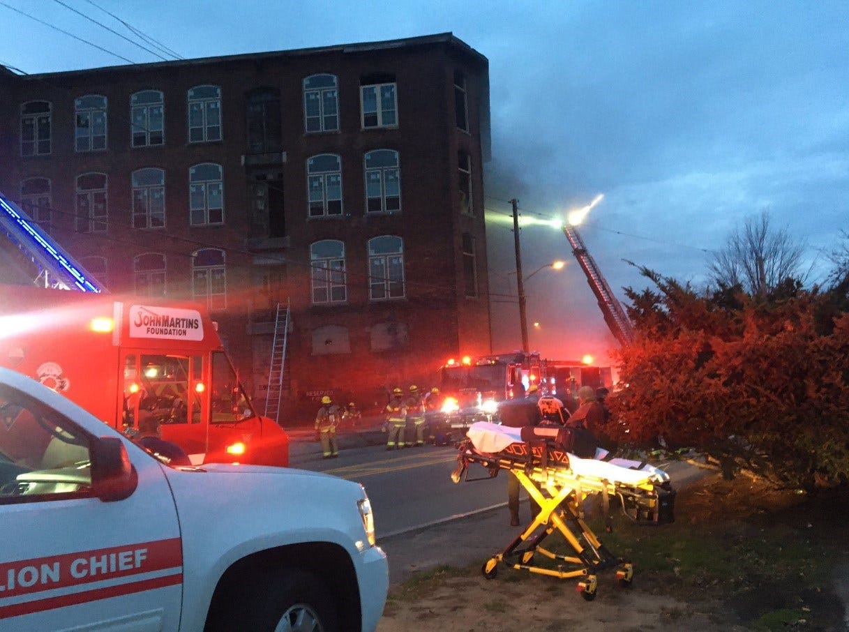 Firefighters Battle 3-alarm Fire In Pawtucket Mill Building