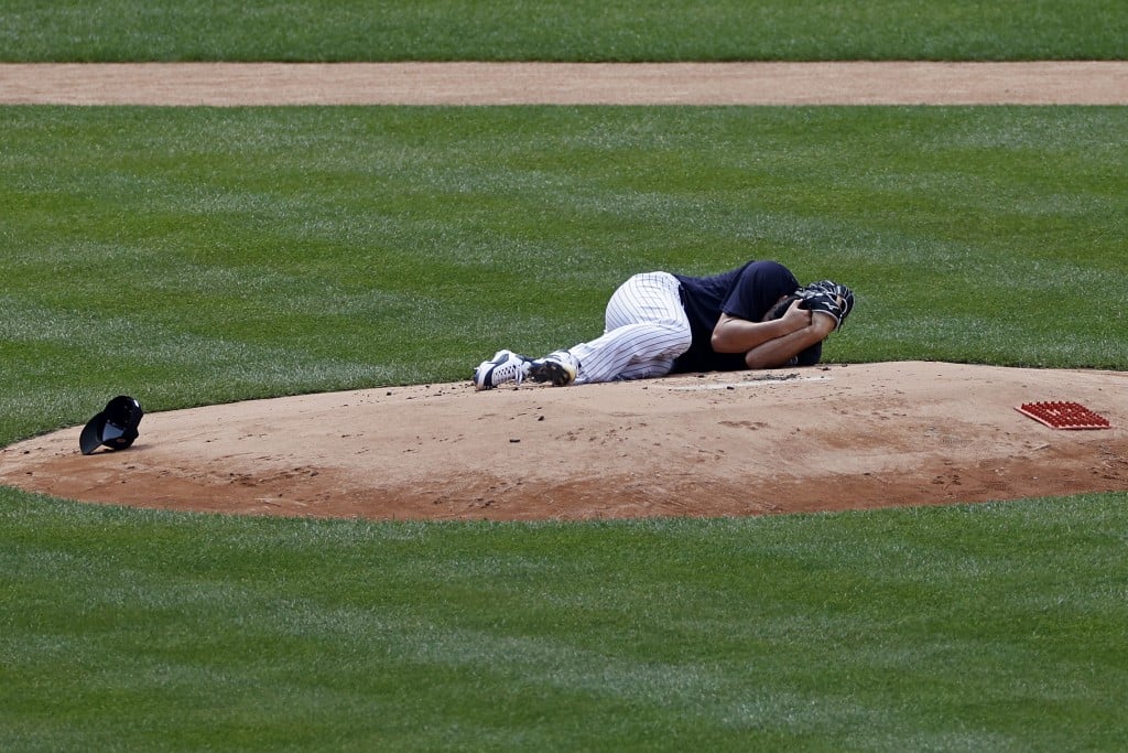 Yankees Tanaka Injured Baseball