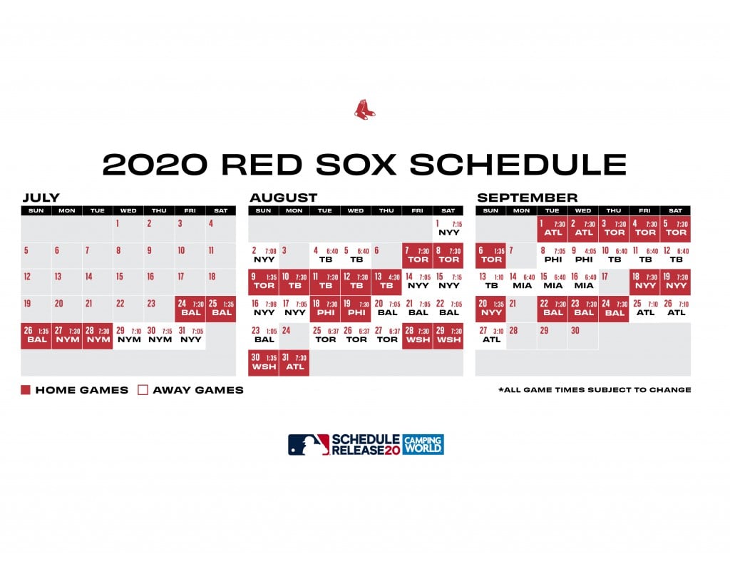 red sox schedule april 2022