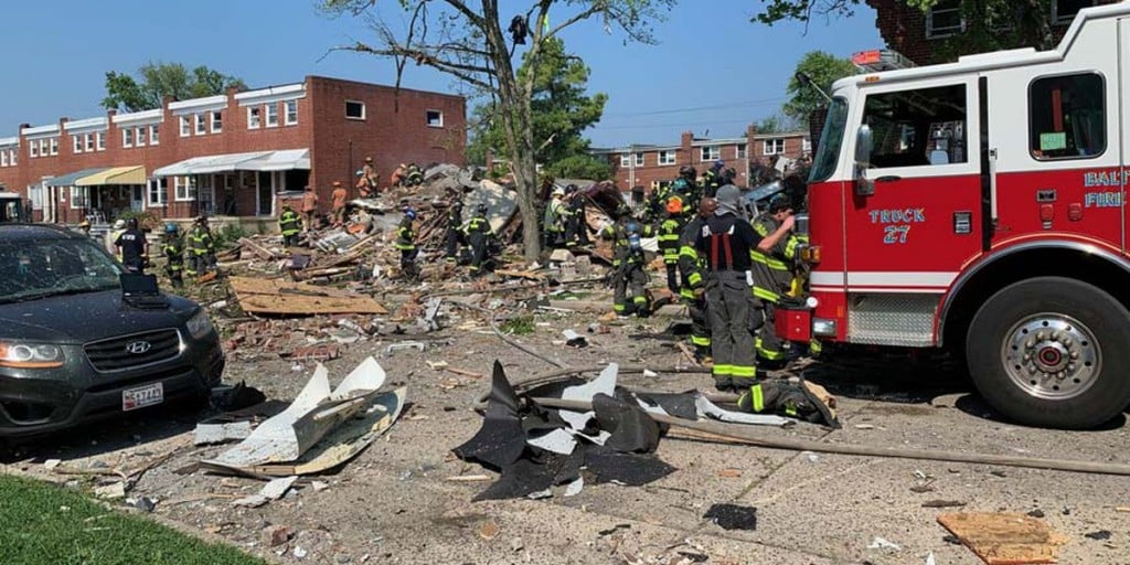 Baltimore Explosion Twitter Pic
