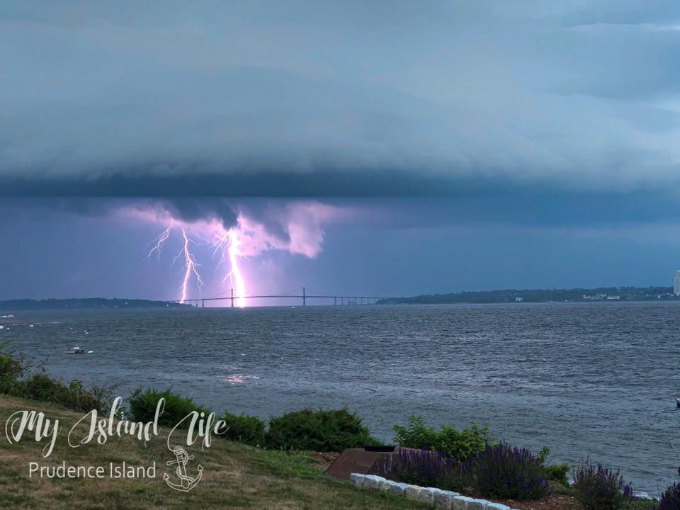 Lightning Over Mt. Hope Bridge Jennifer Munroe Gempp