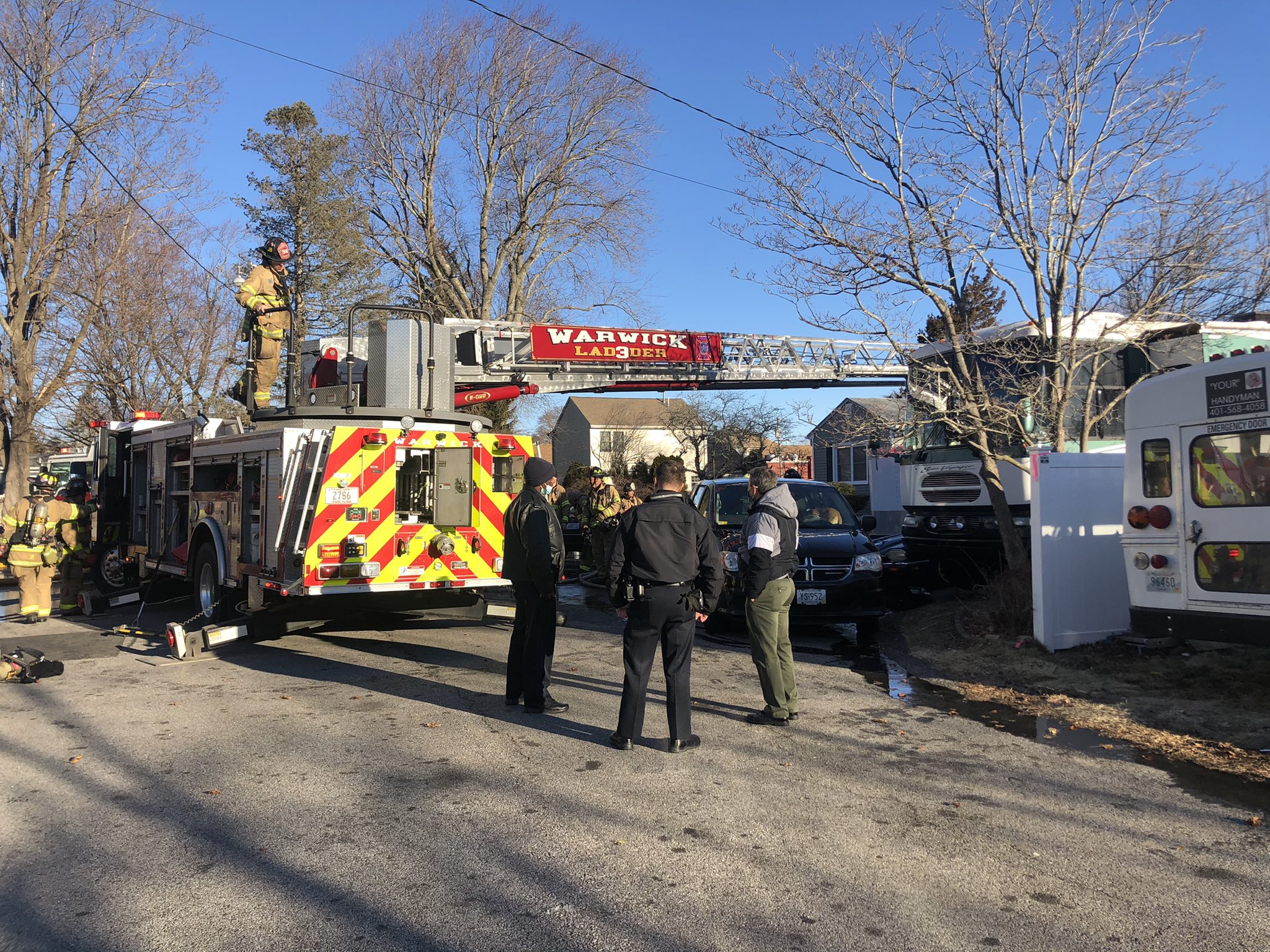 Firefighters battle flames on Humes Avenue; marks third Warwick fire in ...