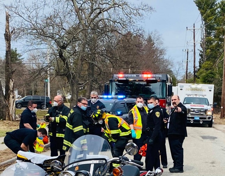 Motorcyclist injured in Wrentham crash ABC6