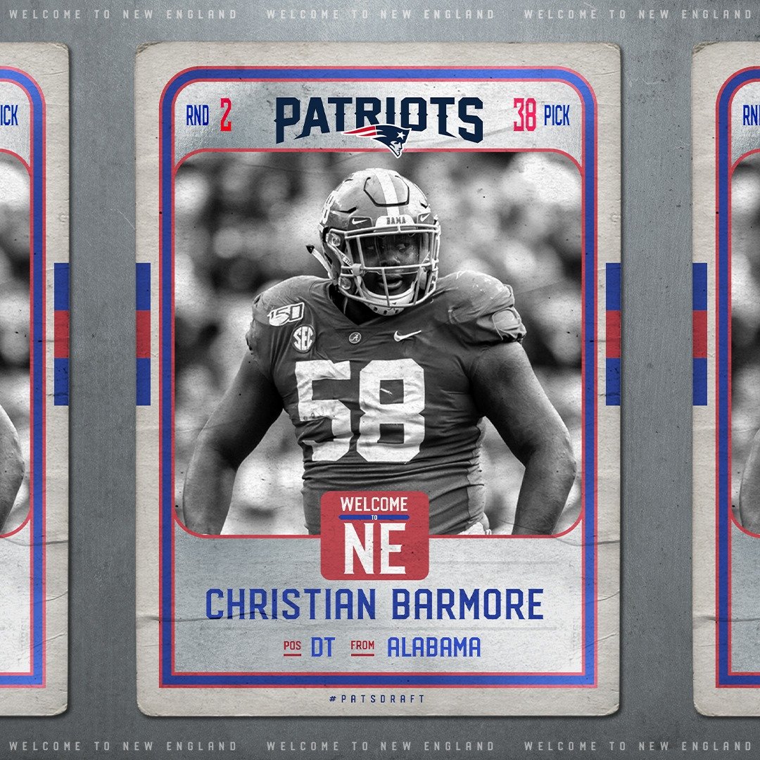 Pats trade up in the second round, take Alabama tackle Christian Barmore