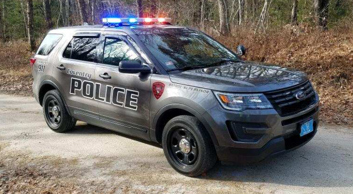 Coventry police officer hospitalized after cruiser, vehicle