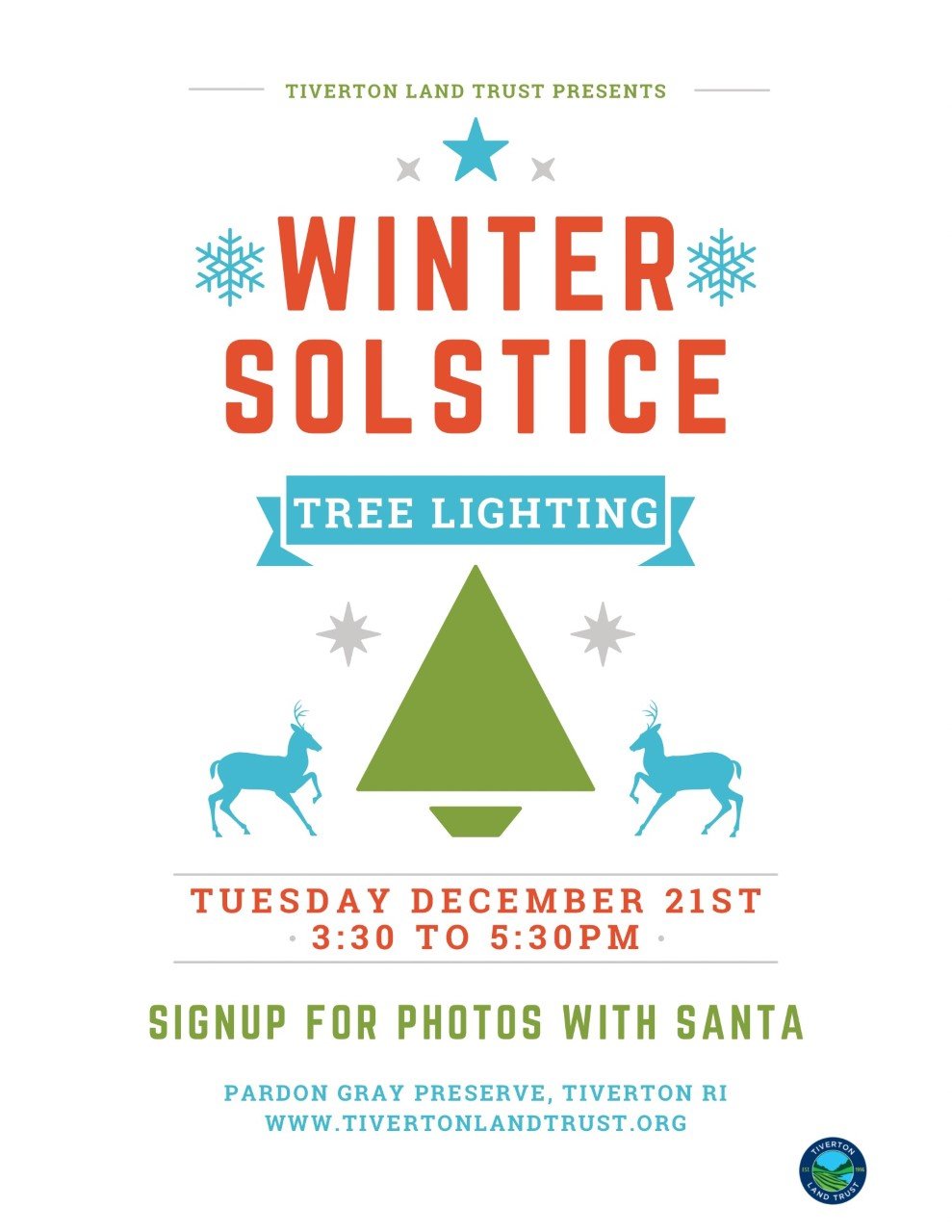 Tiverton Land Trust celebrates Winter Solstice with tree lighting ABC6