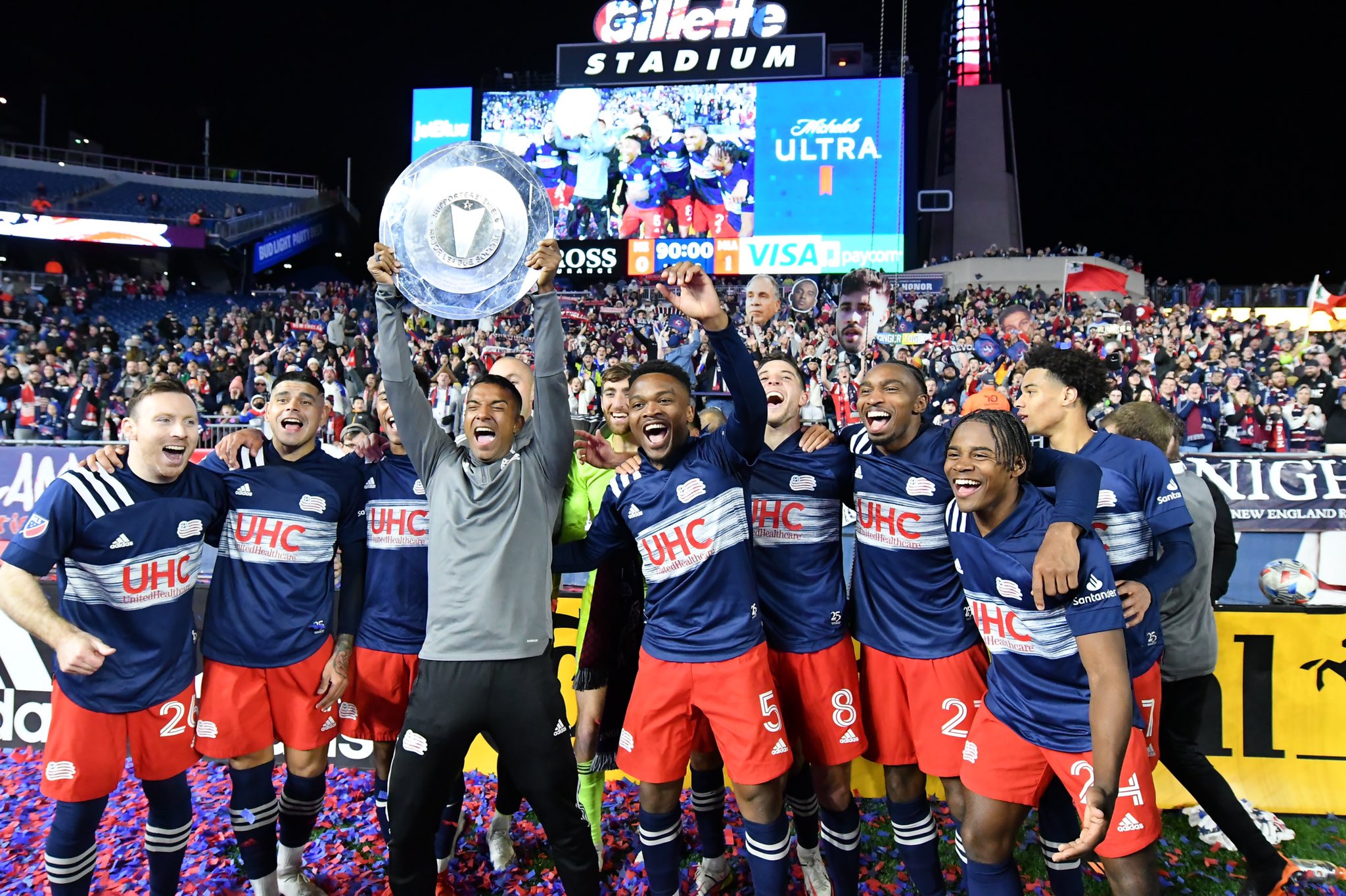 New England Revolution win 2021 Supporters' Shield as Major League Soccer's  regular season champions
