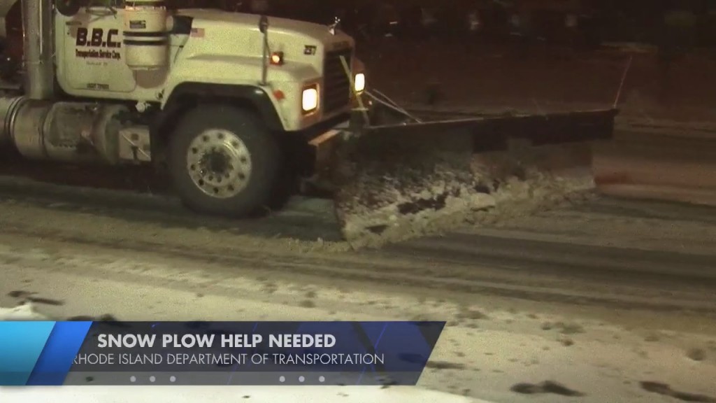Ridot Hiring Full Time And On Call/contract Plow Drivers