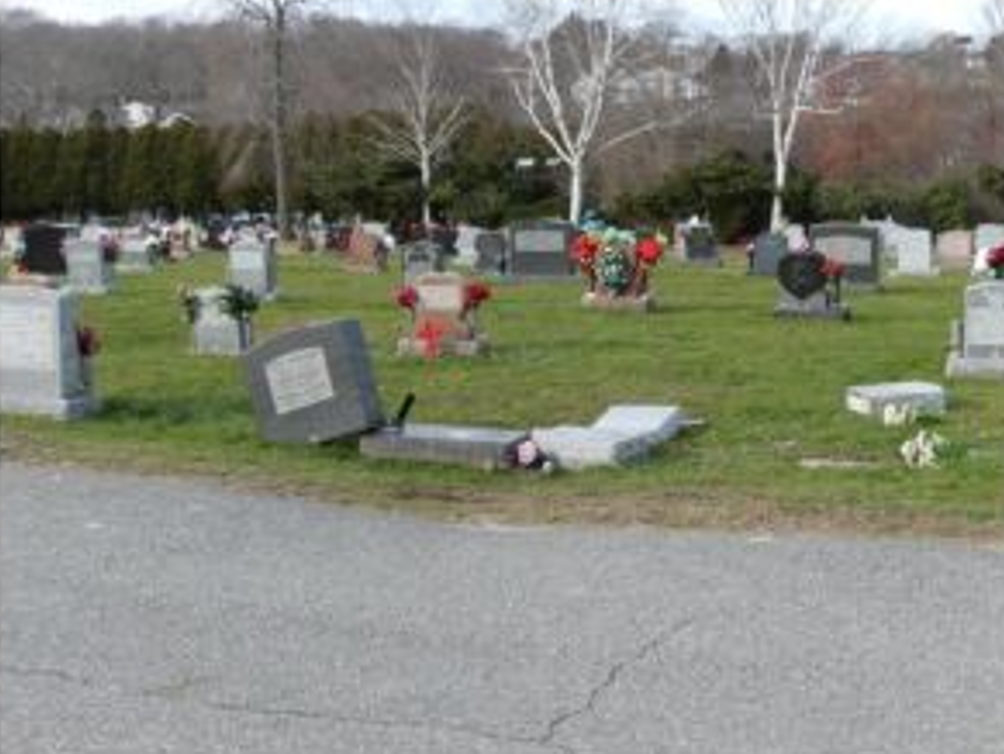 Cemetery vandalism