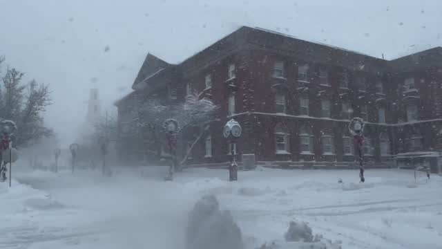 Snow In Downtown New Bedford From Ethan Lopez