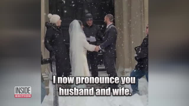 Couple Gets Married In Ri During Blizzard Video From Inside Edition