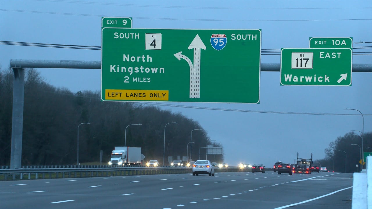 interstate highway exit signs