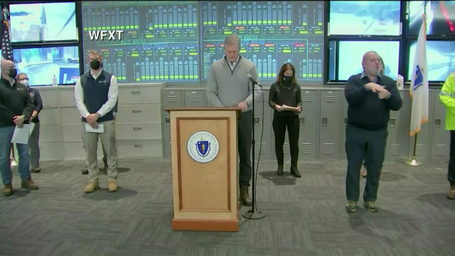 Gov. Baker, State Leaders Hold Ma Winter Storm Briefing