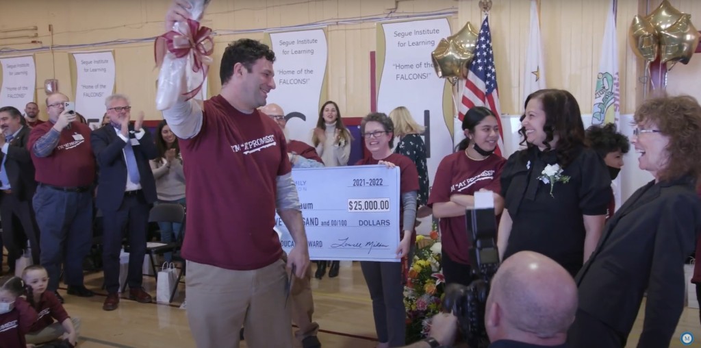 Rosenbaum Awarded The Milken Educator Award Provided By Milken Family Foundation