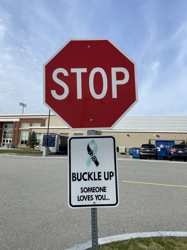 "Buckle Up" Sign