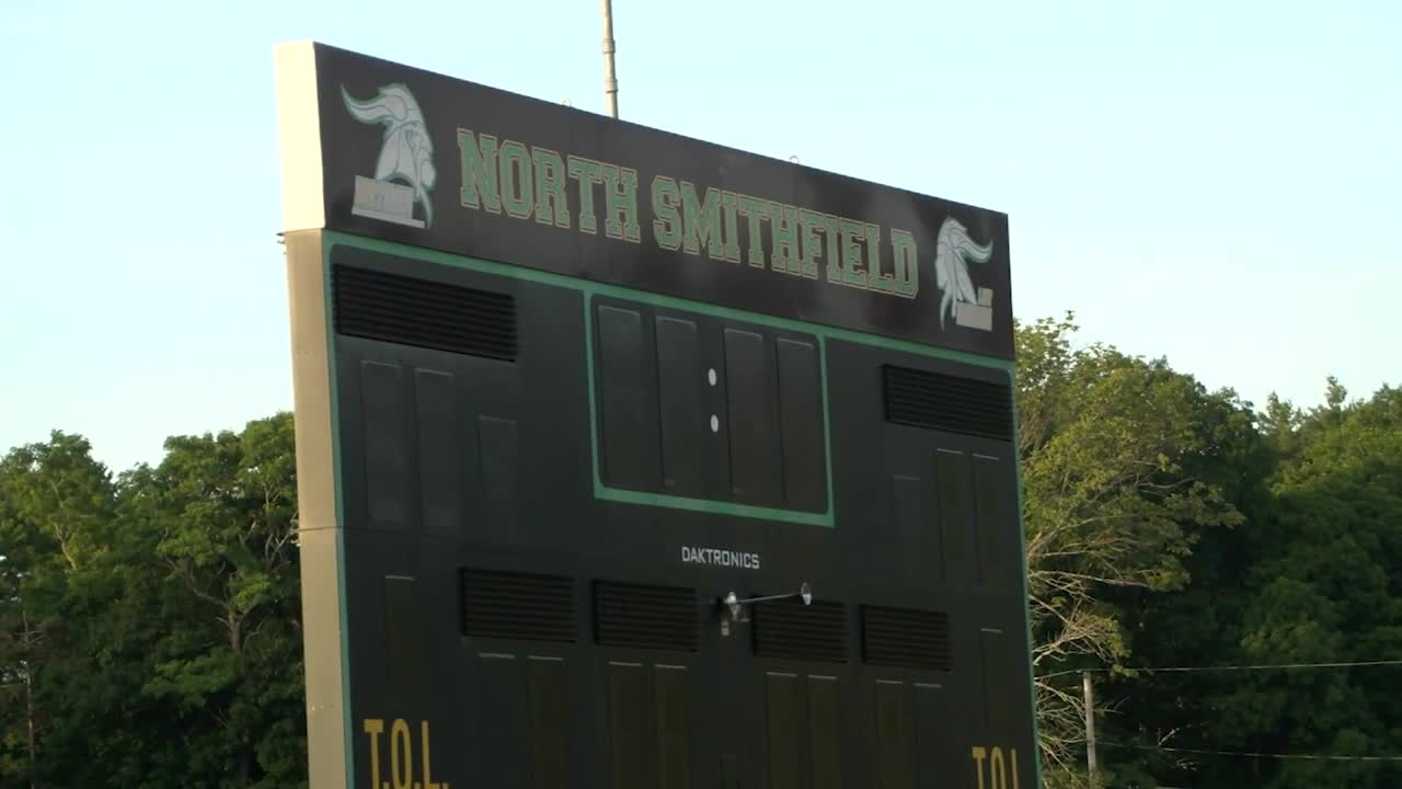Members of North Smithfield High School football team address hazing