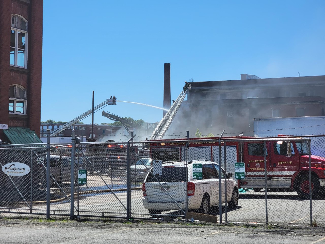 Fire rips through tire shop in New Bedford ABC6