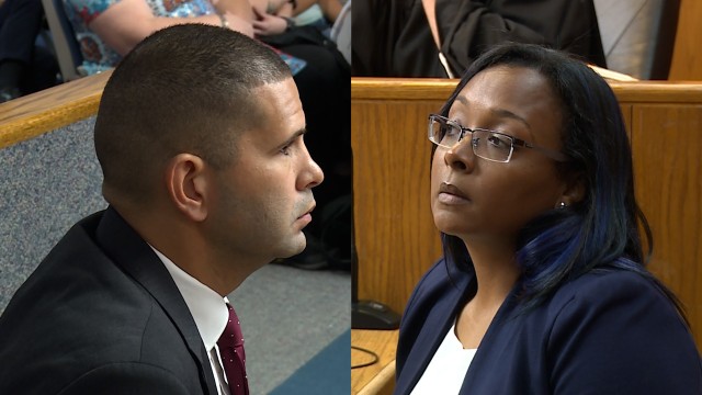 'He hit me multiple times,' says woman of Providence officer accused of ...