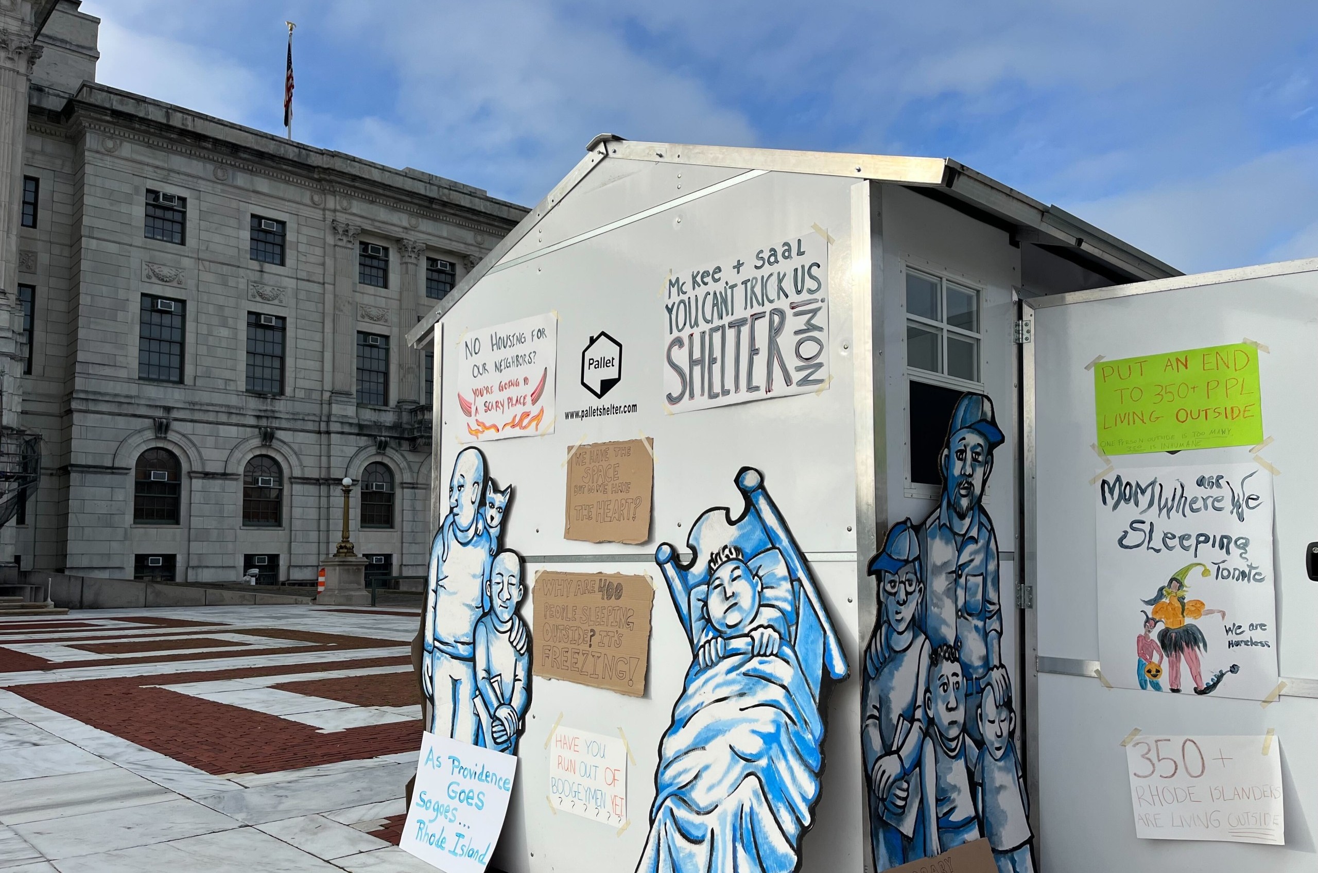 Homeless advocates call on McKee to build deployable shelters in Rhode Island