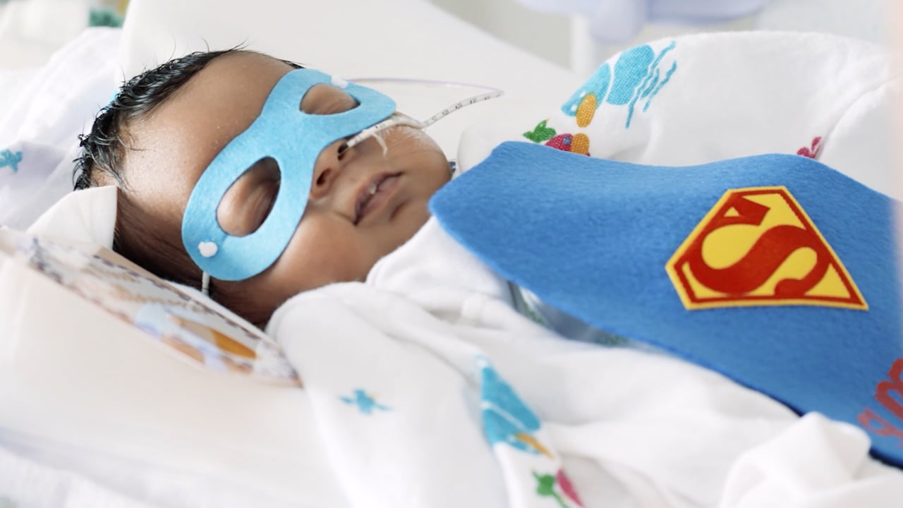 NICU babies at Women and Infants dress up for 1st Halloween