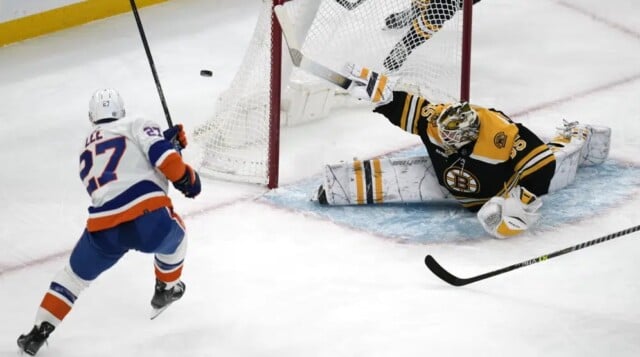 DeBrusk Scores Twice, Pastrnak Pushes Bruins Past Islanders In Shootout ...