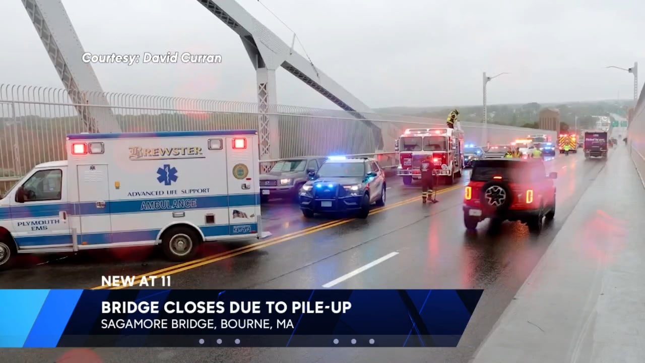 Crash involving 5 cars closes Sagamore Bridge Saturday afternoon ABC6