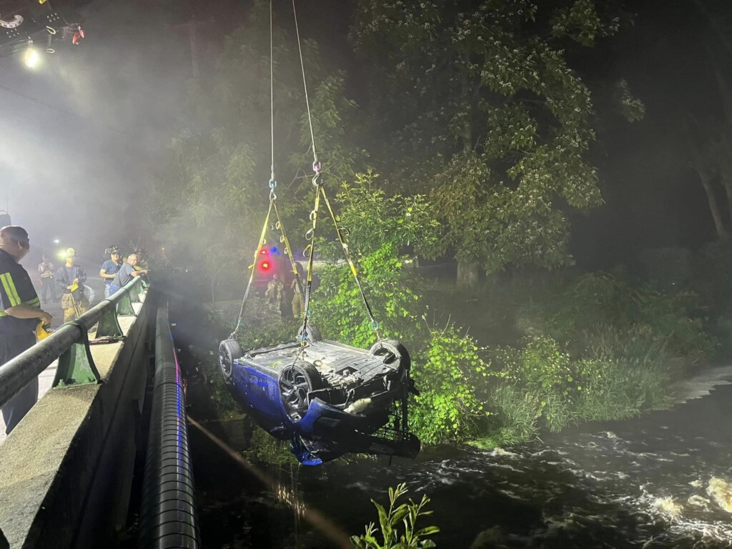 Charlestown, Richmond first responders rescue car overturned in water ...