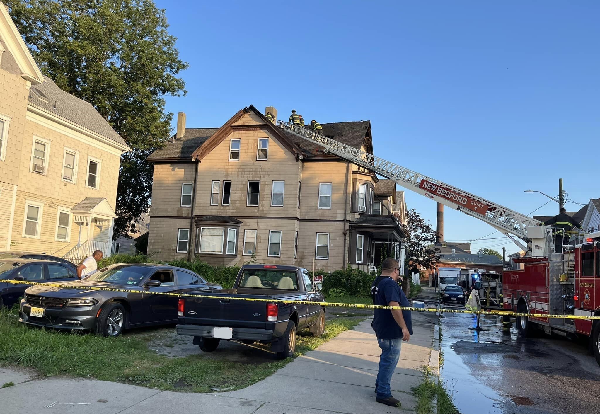 Fire in New Bedford sends 4 firefighters to hospital | ABC6