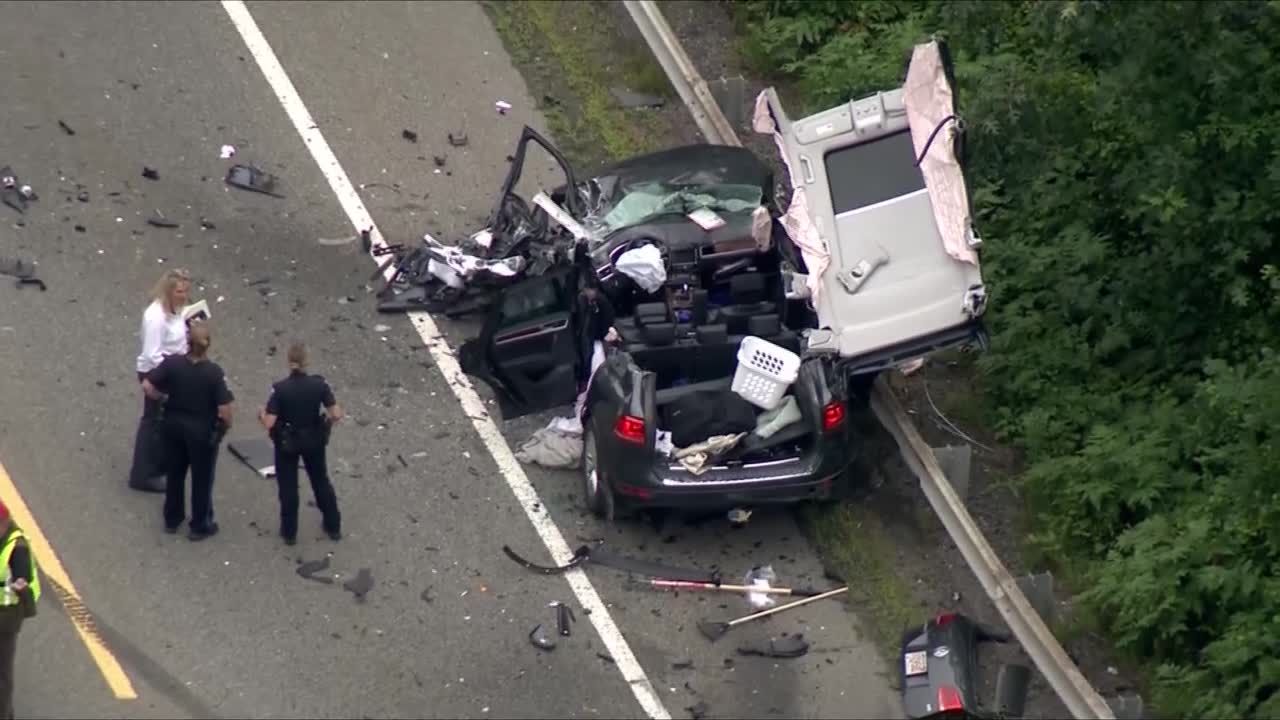 1 person seriously injured in crash that shut down Route 18 in