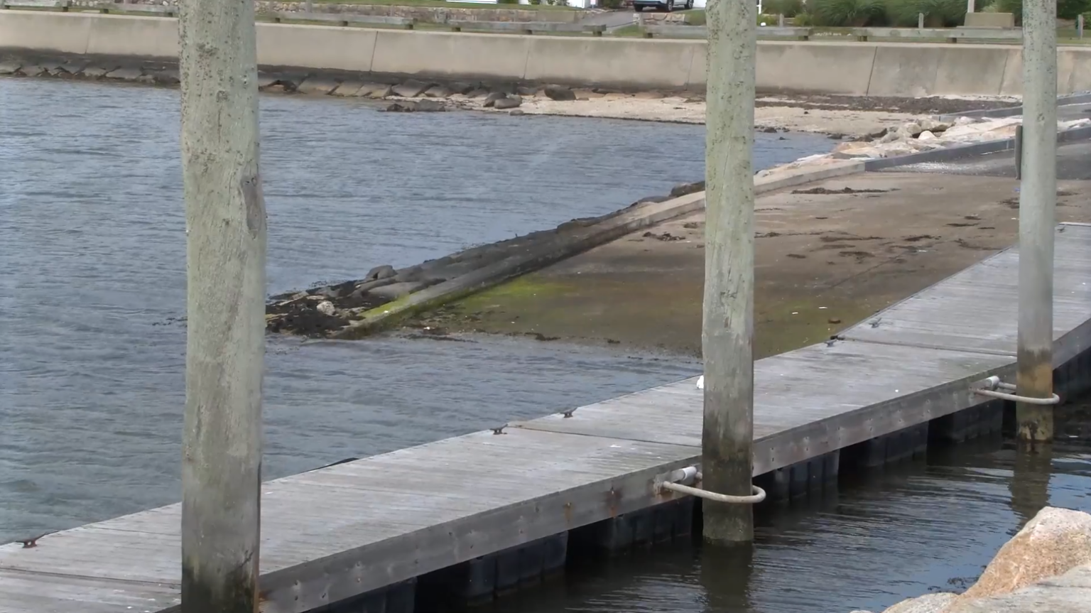 Car rolls off boat launch, into water in New Bedford ABC6
