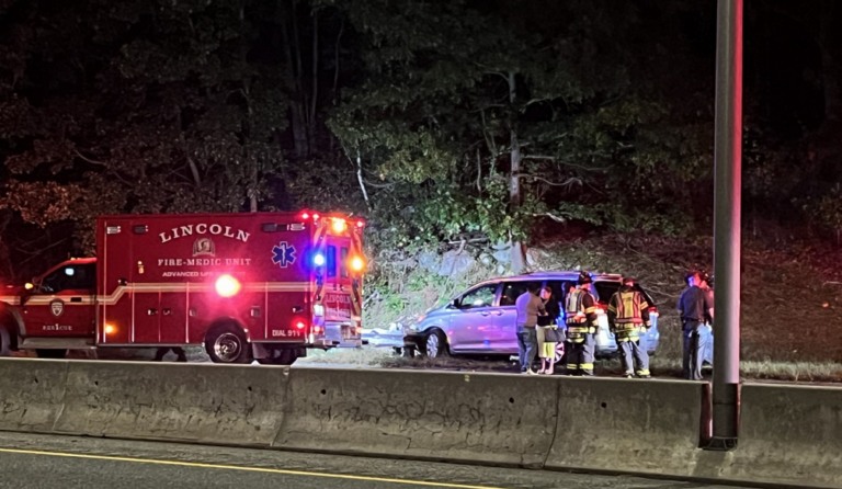 Car crashes into guard rail on Route 146 in Lincoln | ABC6