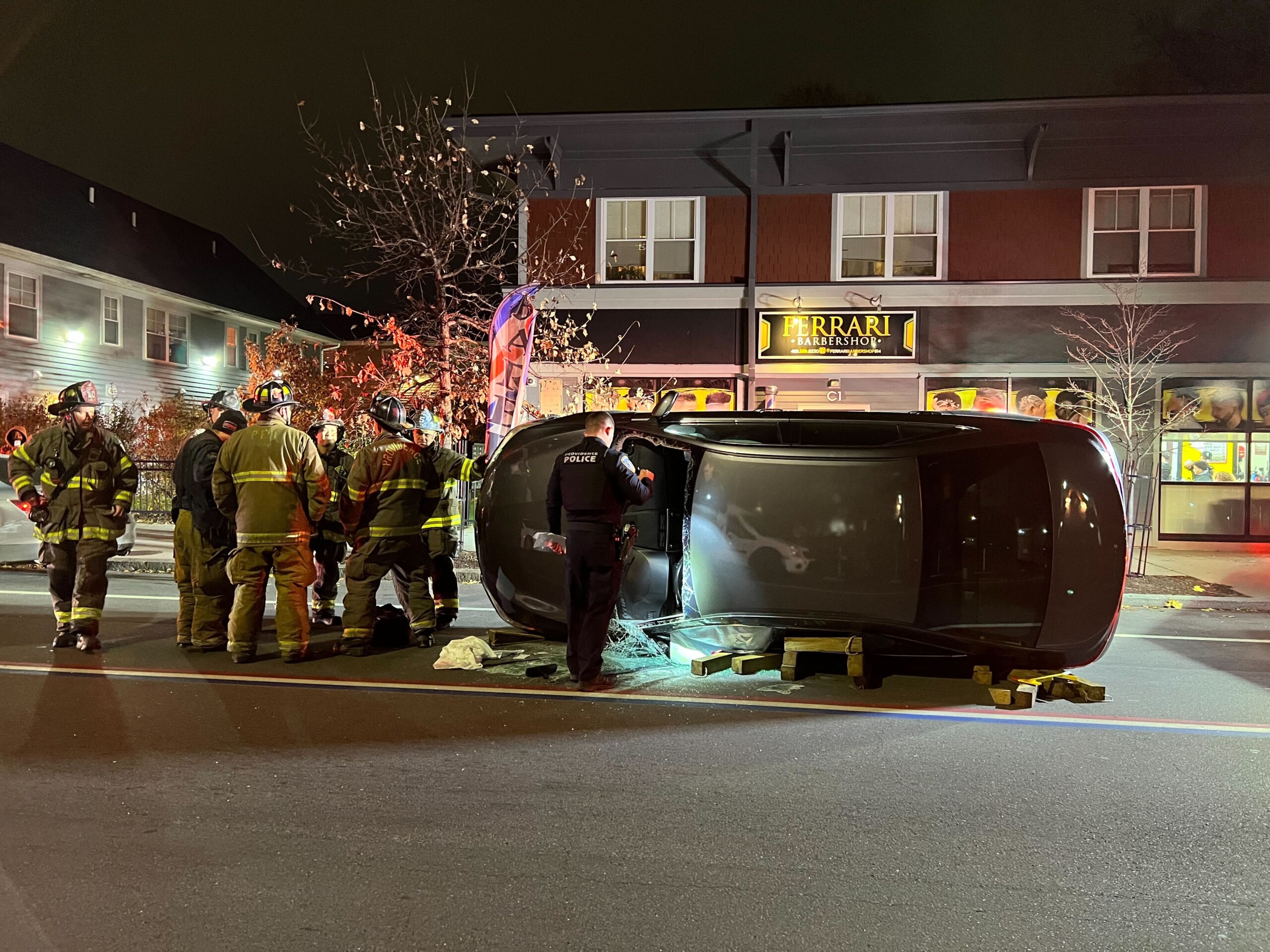 Car rolls over on Broad Street in Providence | ABC6