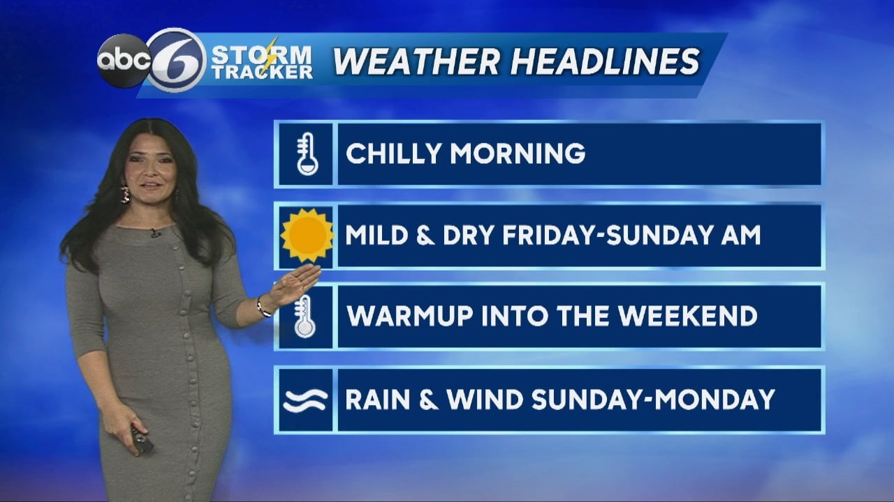 Dry And Mild Through Sunday Morning...unsettled Late Day. | ABC6