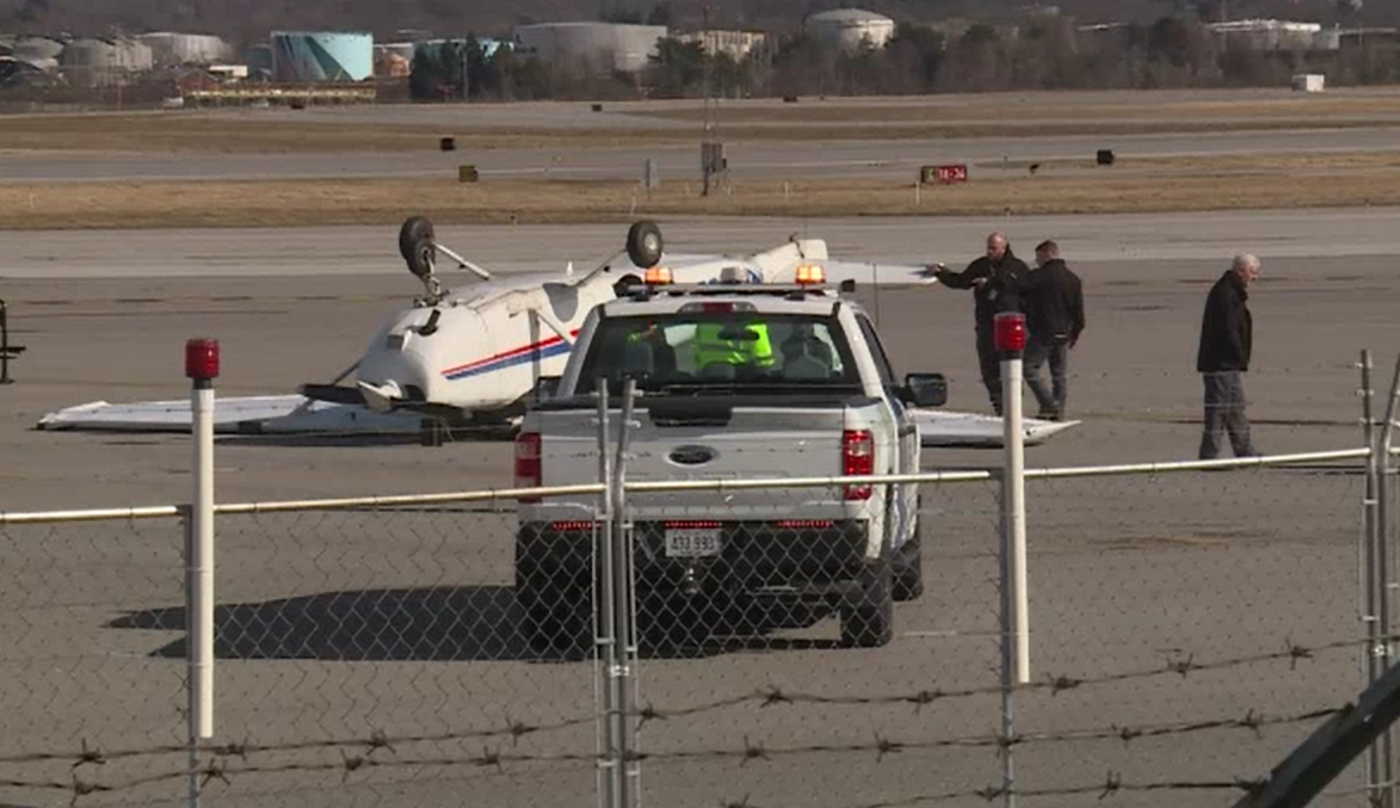 Bridgewater State University plane flips over in Maine ABC6