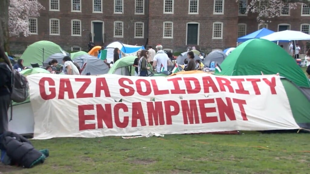 Pro Palestinian Protest Creates Stir At Brown University