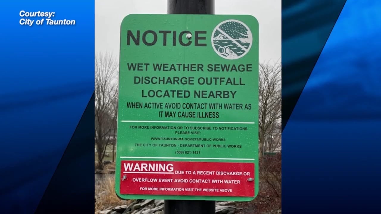 Multi-million gallon raw sewage overflow affects Taunton River | ABC6