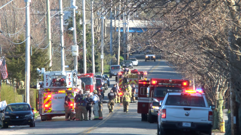 Sizeable brush fire breaks out in Newport | ABC6