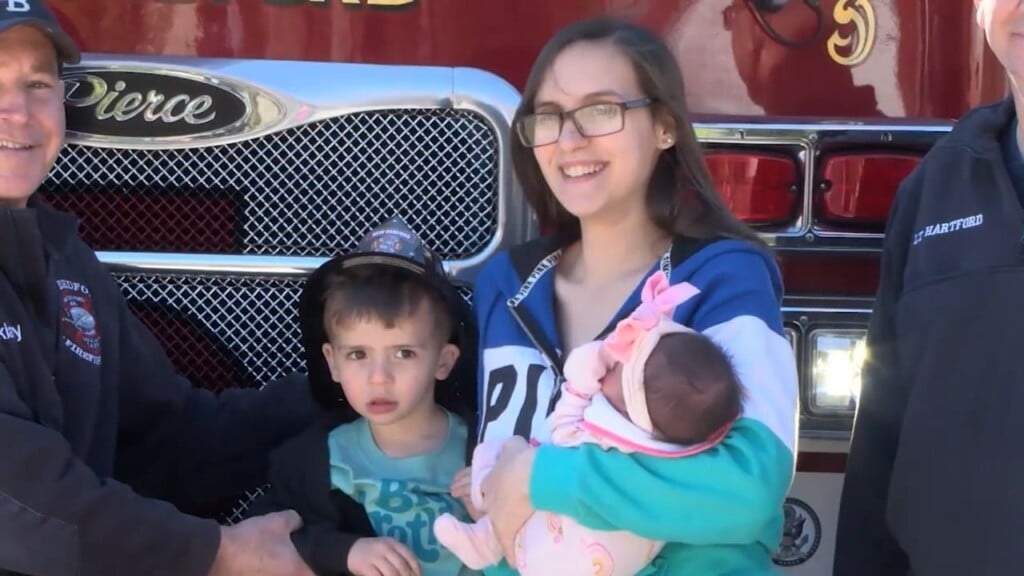 Firefighters Reunite With Mother, Baby They Helped Deliver In New Bedford