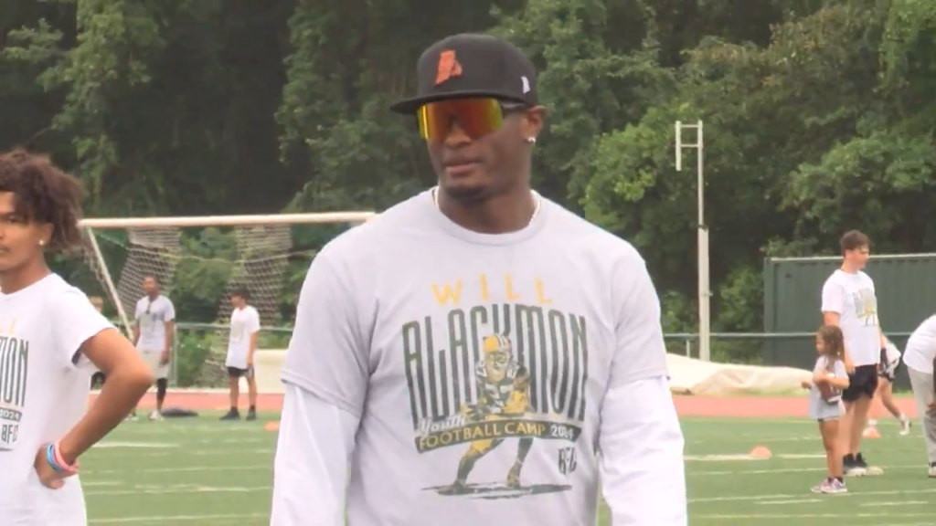 Will Blackmon Brings Youth Football Camp Back To Hendricken Saturday
