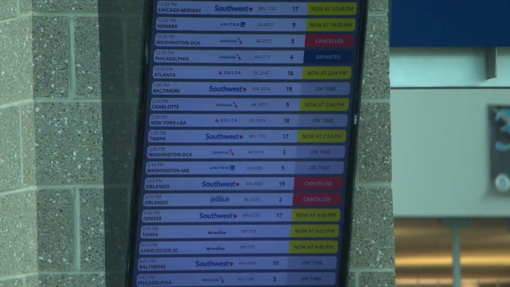 Air Travel At Tf Green Disrupted By Tropical Storm Debby
