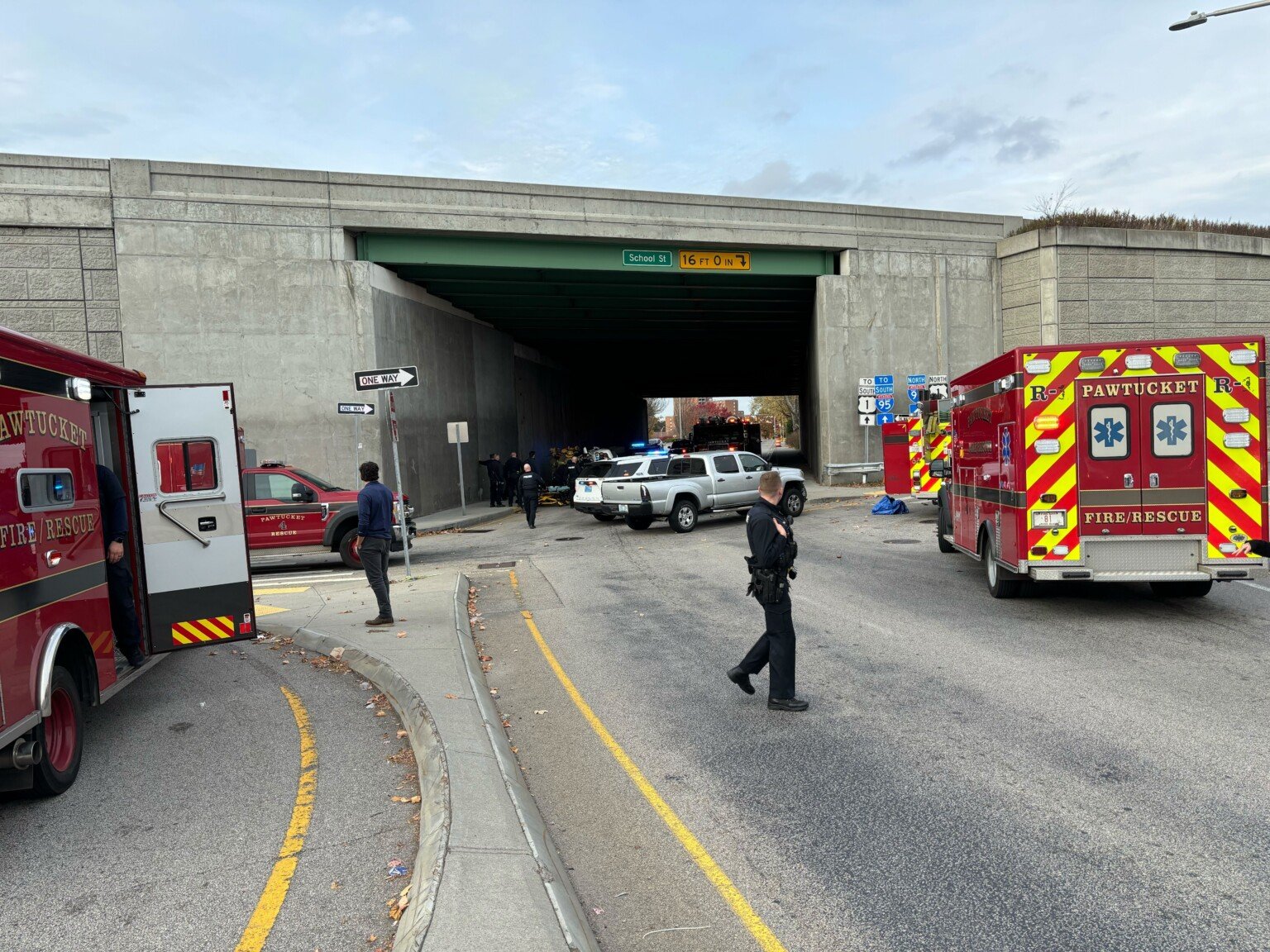 Rollover crash in Pawtucket sends three to hospital | ABC6