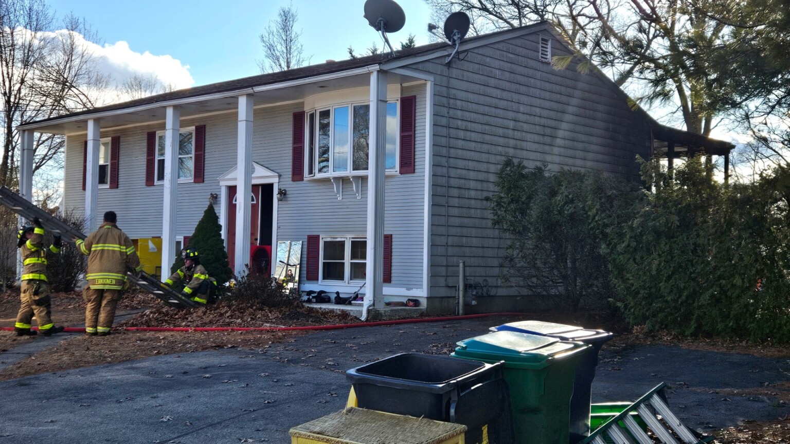 Firefighters respond to house fire in Warwick | ABC6 image.